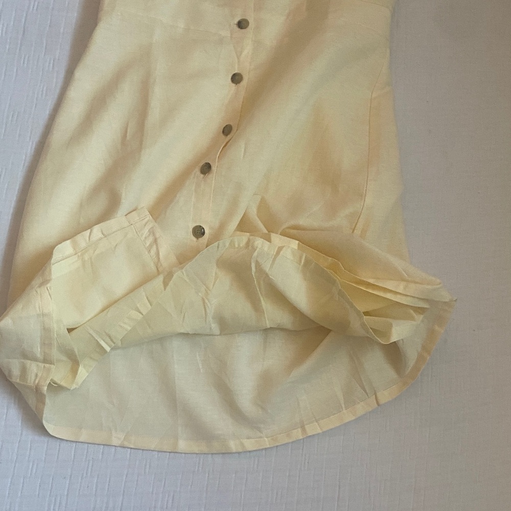 J. CREW Cream Button-Front Mini Dress - Picture 5 of 8